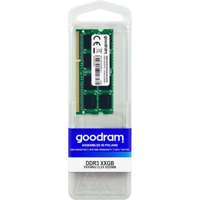 3. GoodRam GR1600S364L11/8G Arbeitsspeicher (DDR3 SO-DIMM; 1 x 8 GB; 1600 MHz; CL11)