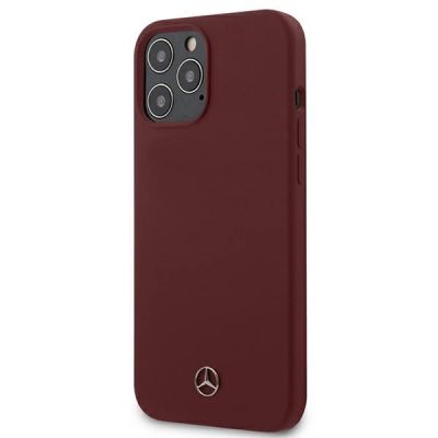 Mercedes Silicone Line Case für iPhone 12 Pro Max - Rot