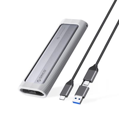 Orico AXM2-G2-V1 M.2 NVME USB-C/USB-A auf USB-C 10Gb/s Festplattenlaufwerk - Grau