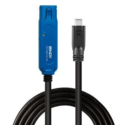 2. Lindy 43380 USB-Kabel USB 3.2 Gen 1 (3.1 Gen 1) 5 m USB-C USB-A Schwarz