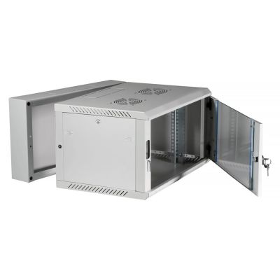 10. Extralink - 19" 6U 600x600 AZH Grauer Wandschrank