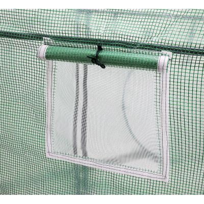 25. Gewächshaus-Gartentunnel mit zwei Eingängen für Tomaten und Gurken, 200 x 100 x 180 cm, grün