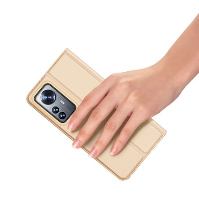 8. Dux Ducis Skin Pro Holster Cover Flip-Cover für Xiaomi 12 Pro gold