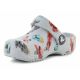 8. Crocs Classic Race Cars Graphic Jr 210992-1NN Flip-Flops