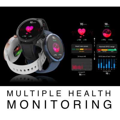 7. RUBICON RNCF14 Silber/Weiß SMARUB252 Smartwatch