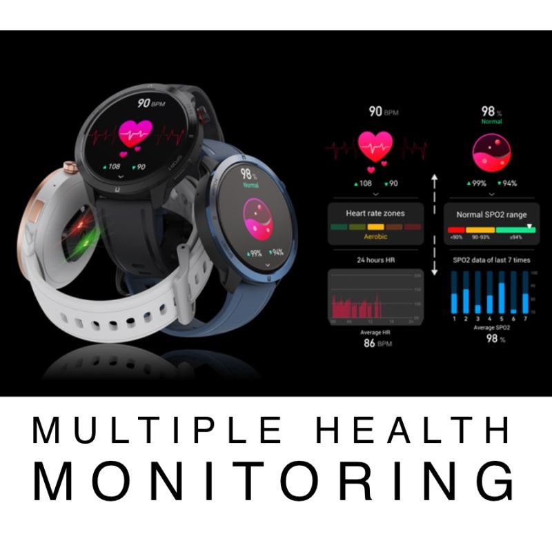 7. RUBICON RNCF14 Silber/Weiß SMARUB252 Smartwatch