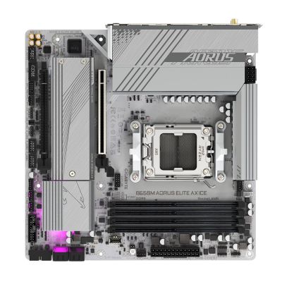 6. Gigabyte B650M AORUS ELITE AX ICE Mainboard