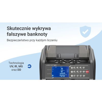 10. Extralink LockStar MG X-600 UV, IR professioneller Banknotenzähler