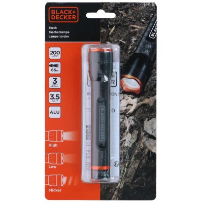 7. Taktische Aluminium-Taschenlampe 3,5 W, 200 Lumen, BLACK+DECKER