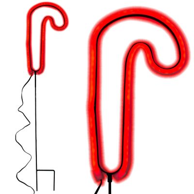 2. Neon-Weihnachtskerze, 79 LEDs, batteriebetrieben, 12,5 x 93,5 cm, Luca