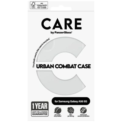 4. CARE by PanzerGlass Flagship Urban Combat Hülle für Samsung Galaxy A56 5G - Transparent