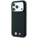 2. BMW M Blue Perfo Metal Logo MagSafe Hülle für iPhone 18 Pro Max / 17 Pro Max - Schwarz