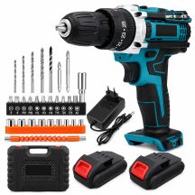 Extralink Tools | Akku-Bohrschrauber | blau + 2 Akkus