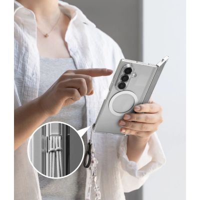 8. Ringke Fusion Magnetische Magsafe-Hülle für Samsung Galaxy Z Fold 8 Ultra – Transparent