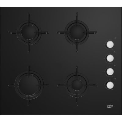2. Beko HILG64120S Gaskochfeld (4 Kochzonen; schwarz)