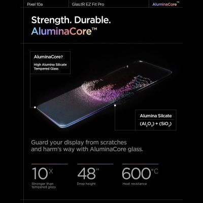 8. Spigen Glas.tR EZ Fit Pro 2er-Pack Displayschutzfolie aus gehärtetem Glas für Google Pixel 10A
