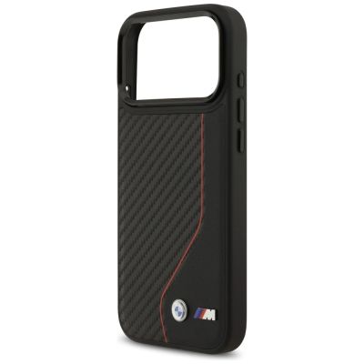6. BMW M Carbon Line & Logo MagSafe Case für iPhone 17 Pro Max – Rot