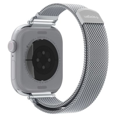 3. Spigen WBM4 Armband für Apple Watch (40 / 41 / 42 mm) – Silber