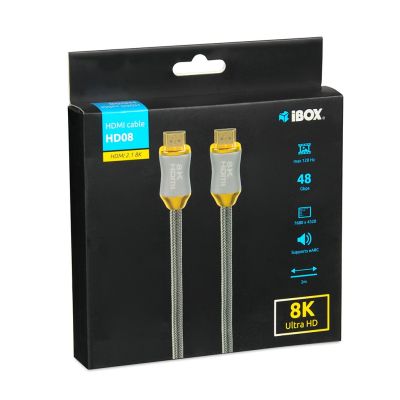 5. HDMI-Kabel I-BOX HD08 HDMI 2.1 8K, 2 m