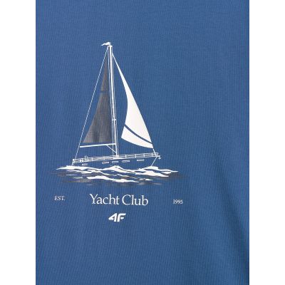 6. Lässiges Herren-T-Shirt mit Aufdruck 4F 4FRSS26TTSHM3996-033S