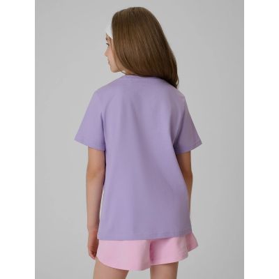 2. Mädchen-T-Shirt mit Aufdruck, regulär, Größe 4F 4FJRAW26TTSHF4240-52S