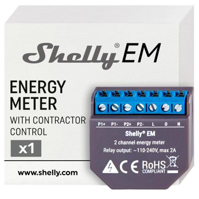 Shell EM Stromzähler 2x 120A Ohne Klemmen Messfunktion DRAHTLOS