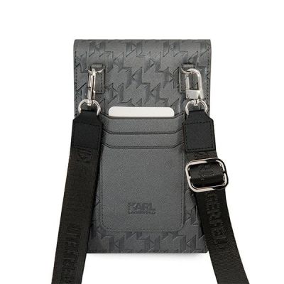 5. Karl Lagerfeld Ikonik Karl Monogram Patch Tasche – Silber