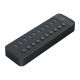 Orico CT2U3-10AB 10x USB-A 3.0 Hub mit Schaltern – Schwarz