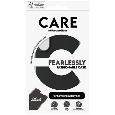 4. CARE by PanzerGlass Fashion Case für Samsung Galaxy S25 - Schwarz