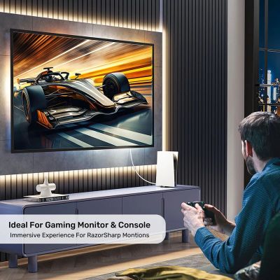 5. UNITEK HDMI 2.1 Kabel 8K HDR Weiß 1,5 m