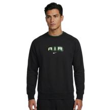 Nike Air Herren Fleece-Sweatshirt mit Rundhalsausschnitt, Schwarz - HM0177-011