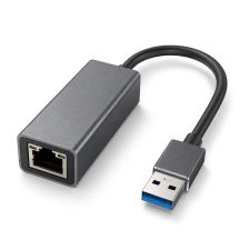 Wozinsky WAU-45A Ethernet-Netzwerkadapter Gigabit RJ45 1000 Mbit/s USB-A LAN-Netzwerkkarte - Grau