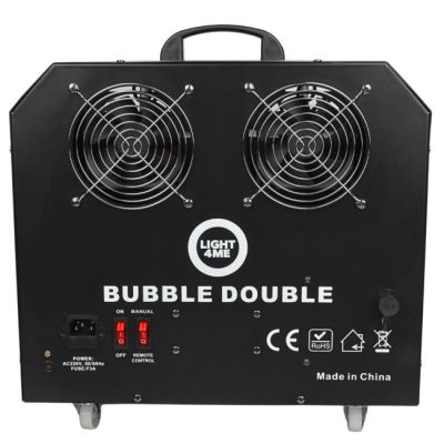 12. LIGHT4ME BUBBLE DOUBLE - 300W Seifenblasenmaschine, drahtlose Fernbedienung