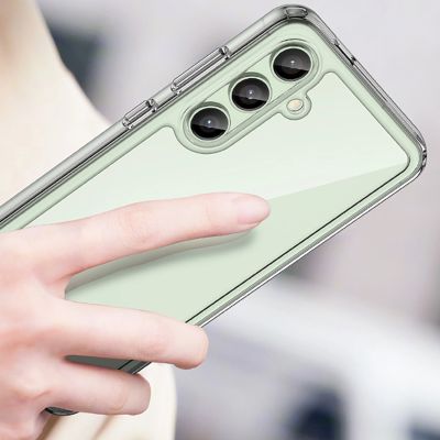 4. Outer Space Case Silikonhülle mit Gelrahmen für Samsung Galaxy S24 FE – transparent