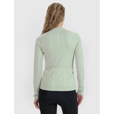 7. Damen Radsport-Longsleeve mit Reißverschluss 4F 4FWSS25TFLOF343-47S