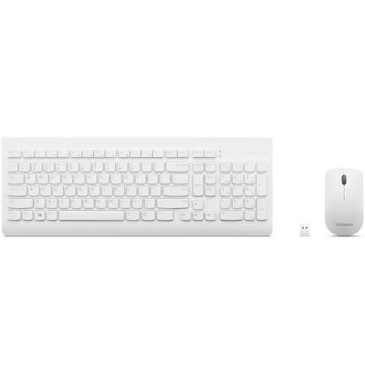 Lenovo | Kabelloses Tastatur- und Maus-Set | 510 | Weiß | Tastatur- und Maus-Set | 2,4-GHz-Funkverbindung über Nano-USB | Batterien enthalten | Englisch | Weiß