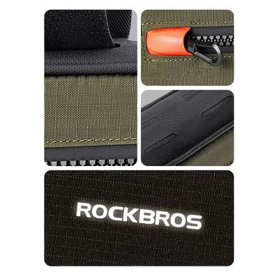 3. Rockbros 30120079001 Fahrradtasche für 1,7 l Rahmen – Grün und Schwarz