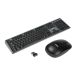 Tastatur- und Mausset IBOX DESKTOP PRO KIT IKMS606W (USB 2.0; (US); schwarz; optisch; 1200 DPI)