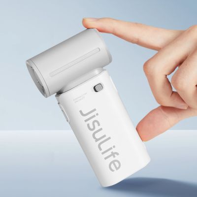 7. Jisulife Handventilator Life9 3600mAh Tragbarer Mini-Gebläse-USB-Ventilator - Grau