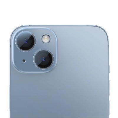 2. Baseus Panzerglas für iPhone 14 / iPhone 14 Plus Kameralinsen transparent + Reinigungsset