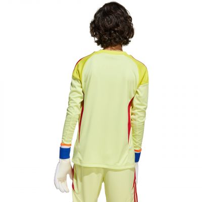 6. adidas Tiro 25 Competition Langarm-Torwarttrikot für Kinder, Gelb und Rot, KJN2020