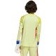 6. adidas Tiro 25 Competition Langarm-Torwarttrikot für Kinder, Gelb und Rot, KJN2020