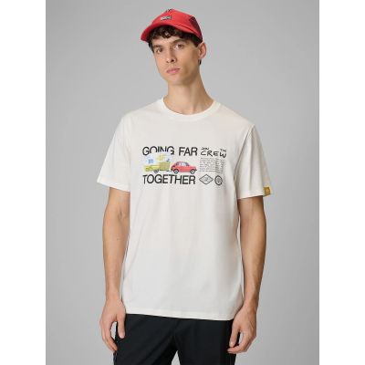 Herren-T-Shirt mit Aufdruck, regulär, Größe 4F 4FRSS26TTSHM3810-11S