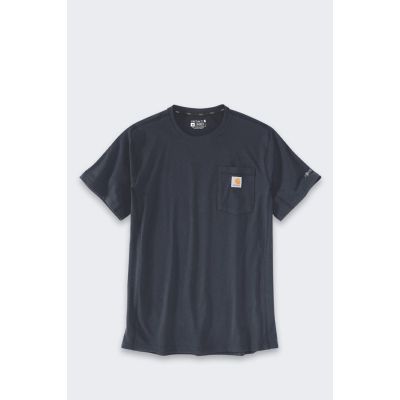 Carhartt Force Mid Pocket Navy T-Shirt