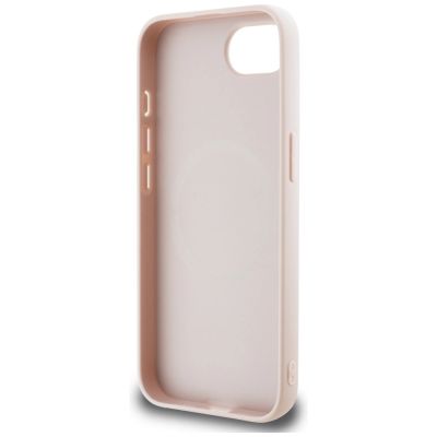 6. Guess 4G Script Logo MagSafe iPhone 16e Hülle - Rosa