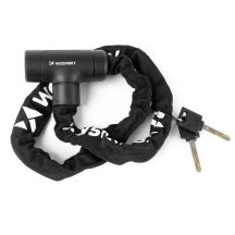 Wozinsky WZR-K2 Fahrradschloss mit Schlüssel und Kette – Schwarz