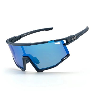 Rockbros SP258 ROAD TO SKY Radbrille mit polarisierten blauen Gläsern – Marineblau