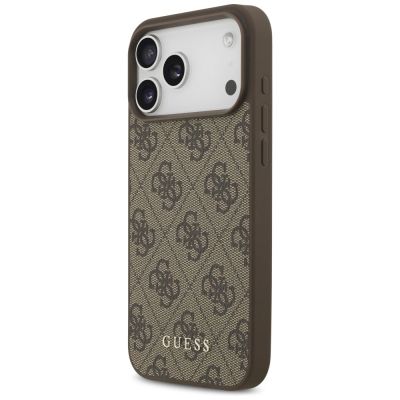 2. Guess 4G Classic Hülle für iPhone 17 Pro Max / 18 Pro Max – Braun