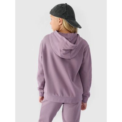 3. Mädchen-Sweatshirt mit Kapuze, offen, 4F Junior 4FJWMM00TSWSF1316-51S