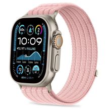 Tech-Protect Nylon-Sportarmband für Apple Watch 44/45/46/49 mm – Hellrosa